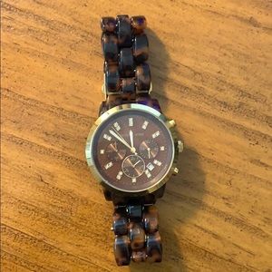 Michael Kors tortoise shell watch